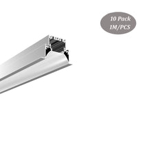 Load image into Gallery viewer, 65*45mm Recessed LED Aluminum Strip Profile Extrusion Track Aluminum LED Channel for Wall and Ceiling(DK-RP6545)