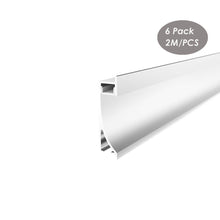 Load image into Gallery viewer, 68*14mm Baseboard LED Strip Aluminum Profile Channel System for Wood Wall Floor Skirting Board(DK-DP6814)