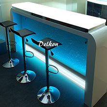 Load image into Gallery viewer, 68*14mm Baseboard LED Strip Aluminum Profile Channel System for Wood Wall Floor Skirting Board(DK-DP6814)