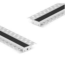 Cargar imagen en el visor de la galería, 69*13mm Plaster LED Profile Trimless Recessed Drywall Aluminum Channel With Black Diffuser Cover for Architectural Lighting(DK-DP6913)