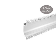 Load image into Gallery viewer, 133*18mm Architectural Skirtingboard Ceiling Plaster LED Profile Recessed Drywall LED Aluminum Profile(DK-DP13318)