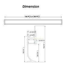 Load image into Gallery viewer, 70*13mm Skirting Board Wall Aluminum LED Profile Trimless Recessed for 8-10mm Width Strip Light(DK-DP7013)