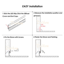 Load image into Gallery viewer, 70*13mm Skirting Board Wall Aluminum LED Profile Trimless Recessed for 8-10mm Width Strip Light(DK-DP7013)