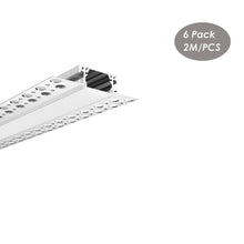 Load image into Gallery viewer, 73*18mm Trimless Recessed Architectural Gypsum Drywall Plaster LED Aluminum Strip Profile Channel Extrusion Track Fixture(DK-DP7318)