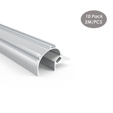 Load image into Gallery viewer, 76*51mm Cove Lighting Mud in LED Aluminum Profile Architectural Gypsum Plaster Ceiling Drywall Channel for LED Strips(DK-DP7651)