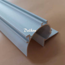 Load image into Gallery viewer, 76*51mm Cove Lighting Mud in LED Aluminum Profile Architectural Gypsum Plaster Ceiling Drywall Channel for LED Strips(DK-DP7651)