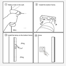 Afbeelding in Gallery-weergave laden, 2 PCS / Pack Long Strip Sconce Light Wall Lights Outdoor LED Lighting Villa Garden Pillar Porch Light Corridor Front Door Wall Lamp