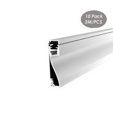Load image into Gallery viewer, 80*16mm Skirting Wall Foot Line Aluminum LED Profile Channel Extrusion Track with Milky Diffuser Cover(DK-DP8016)
