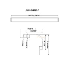 Load image into Gallery viewer, 80*80mm Drywall Plaster Aluminum LED Channel Ceiling Wall Washer Trimless Recessed Alu Profile For Architectural Lighting(DK-DP8080)