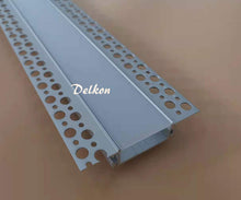 Load image into Gallery viewer, 88*18mm Plaster-in LED Profile Extrusion,Trimless Recessed into 5/8" Drywall Aluminium Channel with Flange(DK-DP8818)
