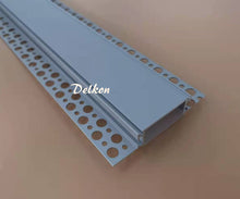 Load image into Gallery viewer, 88*18mm Plaster-in LED Profile Extrusion,Trimless Recessed into 5/8" Drywall Aluminium Channel with Flange(DK-DP8818)