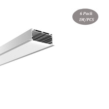 Load image into Gallery viewer, 90*35mm Recessed LED Aluminum Strip Channel Extrusion Track Aluminum LED Profile for Wall and Ceiling(DK-RP9035)