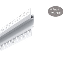 Load image into Gallery viewer, 91*15mm Architectural Skirting LED Plaster Profile Wall Ceiling Aluminum LED Channel Extrusion Track(DK-DP9115)