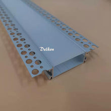 Load image into Gallery viewer, 98*18mm Plaster-in Aluminum LED Profile Channel Extrusion Drywall Gypsum Trimless Recessed for LED Strips(DK-DP9818)