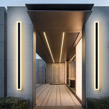 Afbeelding in Gallery-weergave laden, 2 PCS / Pack Long Strip Sconce Light Wall Lights Outdoor LED Lighting Villa Garden Pillar Porch Light Corridor Front Door Wall Lamp