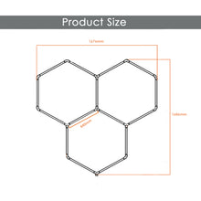 Cargar imagen en el visor de la galería, Hexagon Garage Ceiling Lighting 110V Honeycomb Car Wash Detailing Hexagon LED Work Light For Garage（DK-HGS403B）
