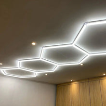 Carica l&#39;immagine nel visualizzatore di Gallery, Residential Commercial Hexagon Lighting Led Garage Ceilling Light For Car Show Room Gym Basement（DK-HGS404A）
