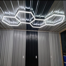 Charger l&#39;image dans la galerie, Residential Commercial Hexagon Lighting Led Garage Ceilling Light For Car Show Room Gym Basement（DK-HGS404A）
