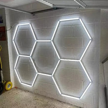 Загрузить изображение в средство просмотра галереи, Free Combination Hexagonal LED Light Hexagon LED Garage Light Honeycomb Hexagon Ceiling Lights（DK-HGS405C）
