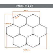 Charger l&#39;image dans la galerie, DIY LED Car Workshop Detailing Lights Hexagon Garage Ceiling Lighting LED for Gym Basement（DK-HGS407A）
