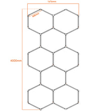 Ladda upp bild till gallerivisning, Hexagon LED Garage Light Honeycomb LED Car Detailing Lights for Workshop Barber Shop（DK-HGS408C）
