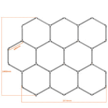 Загрузить изображение в средство просмотра галереи, LED Garage Light Hexagon Car Detailing Light 9 Hex Grid System Hexagonal Garage Ceiling Lights（DK-HGS409A）
