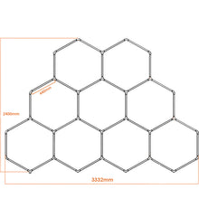 Ladda upp bild till gallerivisning, Hexagon LED Garage Lights Hexagon LED Lights Hexagon Garage LED Ceiling Lights for Car Workshop Barber Salon（DK-HGS409C）
