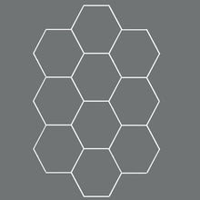 Carregar imagem no visualizador da galeria, Led Garage Lights Hexagon Hex Grid Led Ceiling Wall Detailing Studio Hexagon Led Light（DK-HGS410A）
