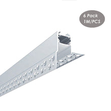 Charger l&#39;image dans la galerie, 42*48mm Ceiling Edge Aluminum Led Profile, Led Aluminum Profile Channel Drywall Plaster in LED Ceiling Profile (DK-DP4248)
