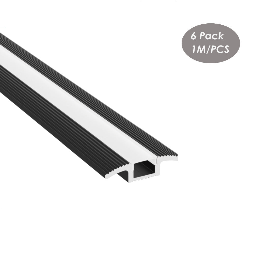 44*11mm Floor Carpet LED Strip Diffuser Aluminum Channel Profile for 12mm LED Strip Light(DK-RP4411)