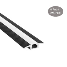 Load image into Gallery viewer, 44*11mm Floor Carpet LED Strip Diffuser Aluminum Channel Profile for 12mm LED Strip Light(DK-RP4411)
