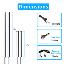 Load image into Gallery viewer, LED Wall Panel Lights Black,Wood Slat Wall Panel Strip Light,3000K Touchable Switch Dimmable LED Recessed Lighting for Living Room Bedroom Bathroom Stairs(Black-4PCS)
