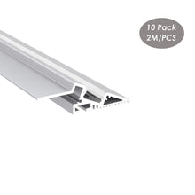 Load image into Gallery viewer, 62*20mm Wall to Floor Plaster LED Aluminum Profile LED Strip Light LED Drywall Profile Channel (DK-DP6220）
