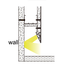 Load image into Gallery viewer, 62*20mm Wall to Floor Plaster LED Aluminum Profile LED Strip Light LED Drywall Profile Channel (DK-DP6220）
