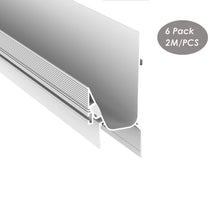 Lade das Bild in den Galerie-Viewer, 64*136mm aluminum profile for led strip sheetrock wall aluminium led profile white drywall led channel (DK-DP64136)
