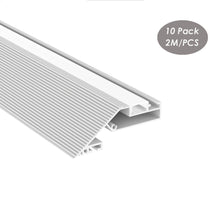 Charger l&#39;image dans la galerie, 75*30mm Delkon Architectural Led Profile Cove Light Recessed into 5/8&quot; Ceiling Indirect lighting Drywall Aluminum LED Channel(DK-DP7530）
