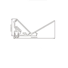 Carregar imagem no visualizador da galeria, 81*33mm Architectural Wall Washer LED Strip Diffuser Aluminum Profile Channel for 15mm LED Strip Light (DK-DP8133）
