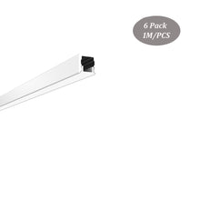 Load image into Gallery viewer, 8*8mm Super Slim Aluminum LED Profile U Shape with Milky Diffuser Cover for Cabinet Lighting（DK-MP0808）
