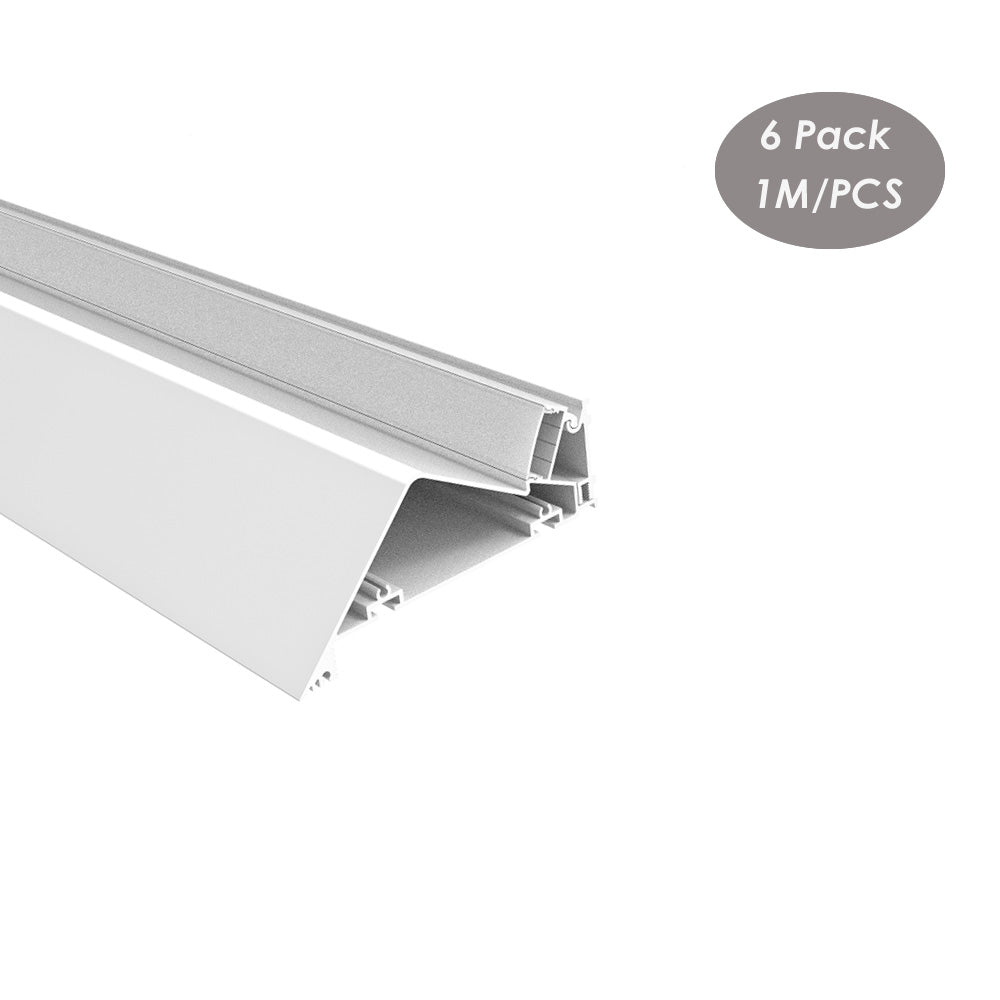 114*50mm Cove Lighting Ceiling LED Aluminum Profile Channel Extrusion Track for Architectural(DK-MP11450)