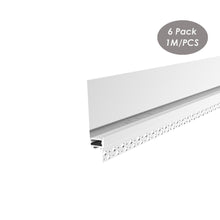 Charger l&#39;image dans la galerie, 119*18mm Indirect Lighting Trimless Recessed LED Profile Drywall Plaster-in with Light Strip Diffuser Cover(DK-DP11918)
