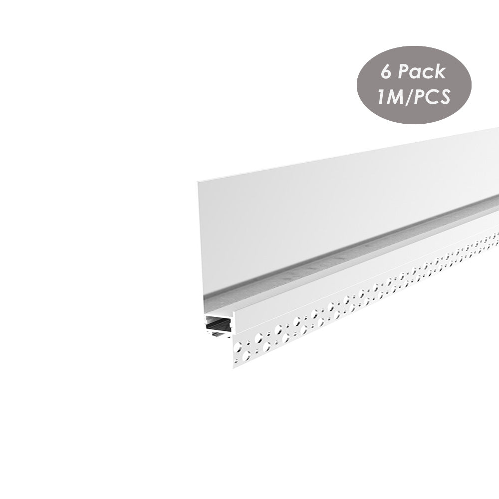 119*18mm Indirect Lighting Trimless Recessed LED Profile Drywall Plaster-in with Light Strip Diffuser Cover(DK-DP11918)