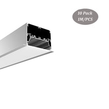 Загрузить изображение в средство просмотра галереи, 122*75mm Wide LED Aluminum Channel Profile Extrusion Track for Residential and Commercial
