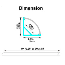 Lataa kuva Galleria-katseluun, 16*16mm V Shape Corner LED Aluminum Profile Channel With Milky Diffuser Cover for LED Strip Lights（DK-MP1616A）
