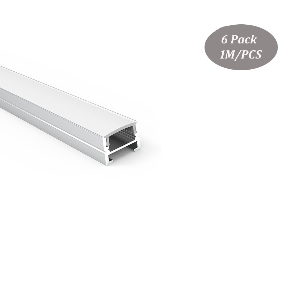 17*12mm Magnet LED Aluminum Profile Channel With Milky Diffuser Cover for Under Cabinet Lighting（DK-MP1712）