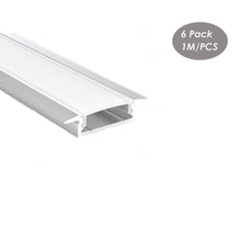 Load image into Gallery viewer, 19*7mm Architectural LED Light Strip Diffuser Alu Profile,Trim Recessed Aluminum Channel Extrusion Track(DK-RP1907)
