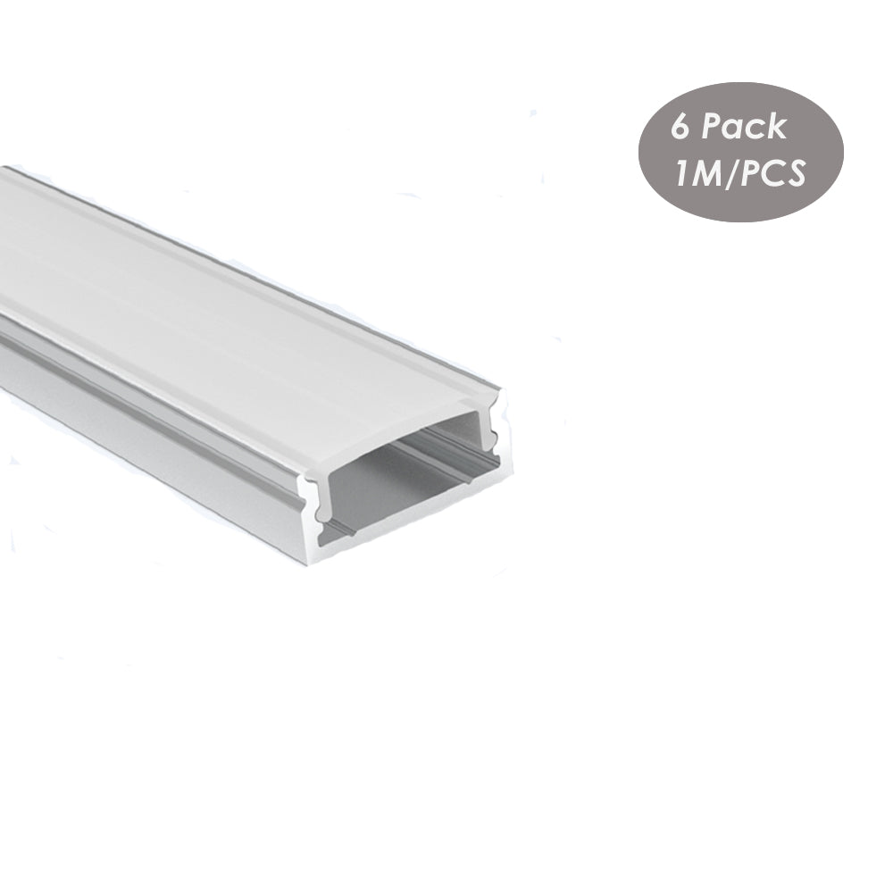 19*7mm Architectural LED Profile for Strip Light With Milky Diffuser Cover,Aluminum Channel Extrusion Track(DK-MP1907)