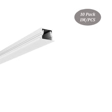 Charger l&#39;image dans la galerie, 19*12mm Aluminum LED Profile for Cabinet Shelf with Milky Diffuser Cover for Bar Lighting（DK-RP1912）
