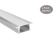 Lataa kuva Galleria-katseluun, 19*12mm Aluminum Channel for Strip Light With Milky Diffuser Cover,LED Profile Extrusion Track(DK-RP1912）
