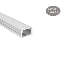 Afbeelding in Gallery-weergave laden, 19*12mm Aluminum Channel for Strip Light With Milky Diffuser Cover,LED Profile Extrusion Track(DK-MP1912）
