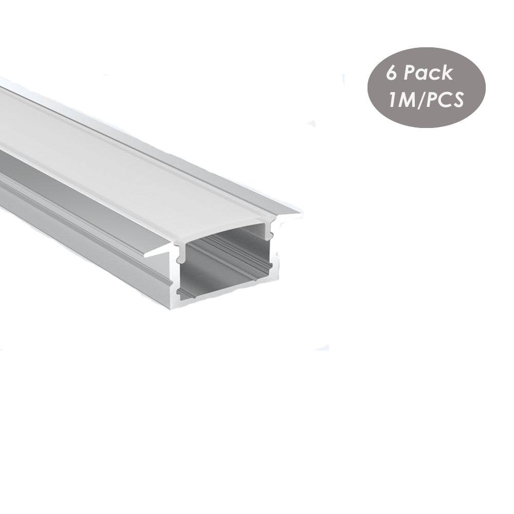 19*12mm Aluminum Channel for Strip Light With Milky Diffuser Cover,LED Profile Extrusion Track(DK-RP1912）